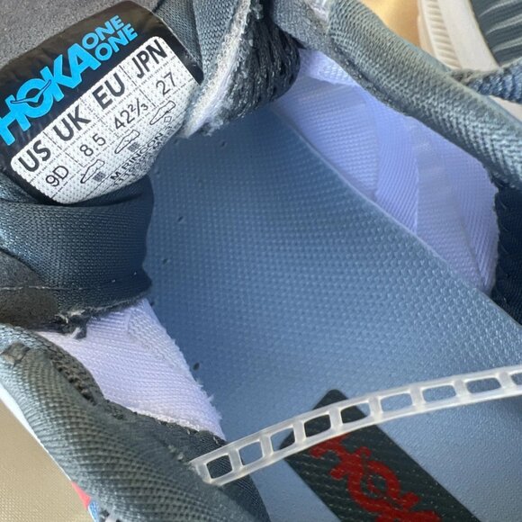 Hoka One One Men's Rincon 3 Sz US 9D Running Shoes Blue - Picture 4 of 5